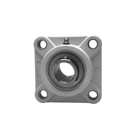 Ami Bearings SINGLE ROW BALL BEARING - 1-11/16 STAINLESS SET SCREW WHITE 4-BOLT FLANGE MUCFPL209-27W